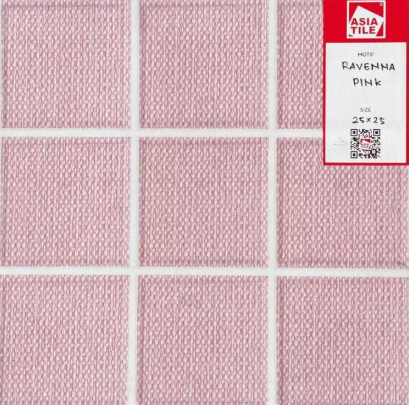 ASIA TILE 25X25 RAVENNA PINK